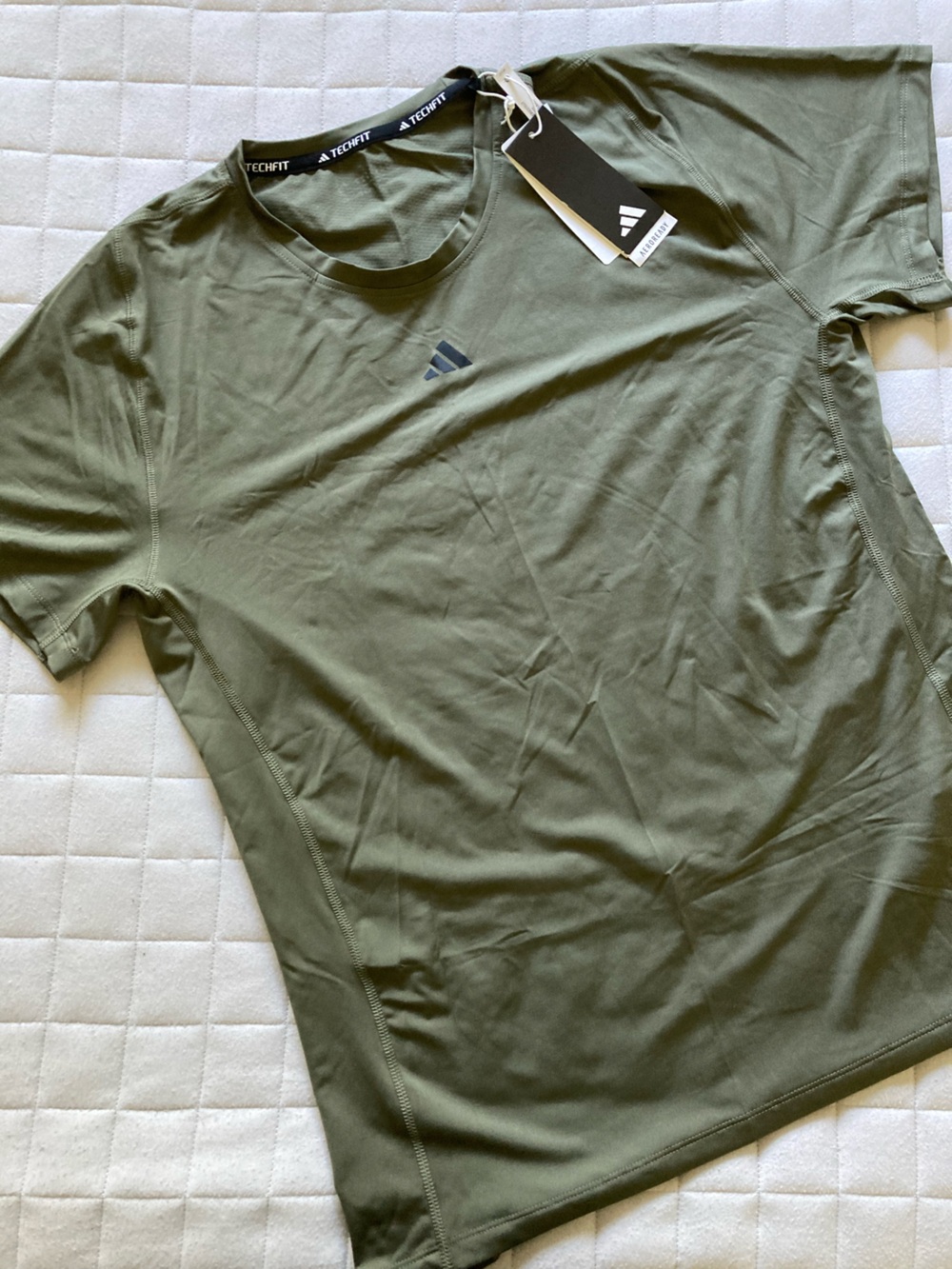 Adidas Men’s Olive Green Short Sleeve Training Athletic Tee